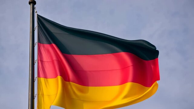 Dynamic Representation of the German Flag in Motion