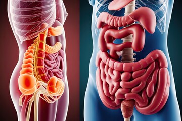 Advanced 3D Human Anatomy Illustration Promoting Colon Cancer Awareness