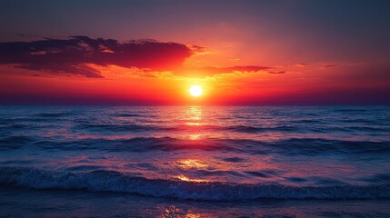 Fototapeta premium Sunset Over the Sea