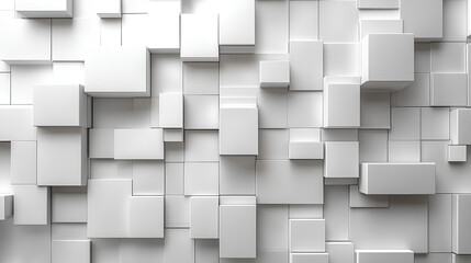 white digital pixel squares art, isolated png geometric overlay