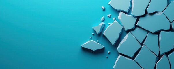 Outliers, highlighted data points breaking away from the regression line, 3D illustration