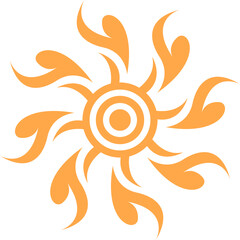 Tribal Tattoo Sun Vector