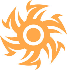 Tribal Tattoo Sun Vector