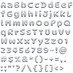 Decorative Alphabet and Numbers Set