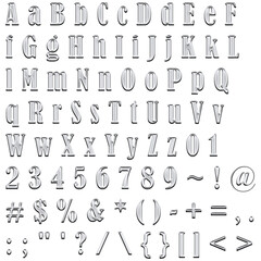 Decorative Alphabet and Numbers Set