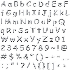 Decorative Alphabet and Numbers Set