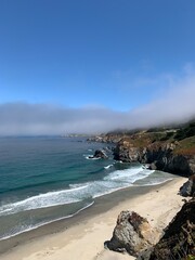 Scenic coastline view