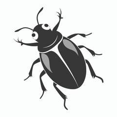  vector ash grey lady beetle vector art walking view