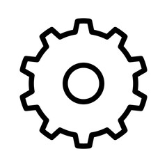 Gear, labor and constructions line icon set vector