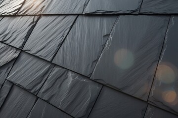 Steel Coal Slate Texture Background with Soft Focus Smooth Grainy Flare Effects