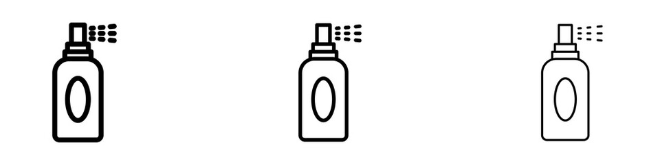 Deodorant liner icon vector set.