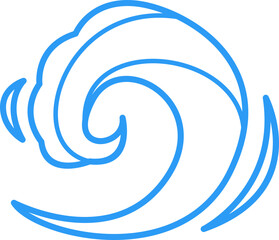 Wave Simple Line Icon
