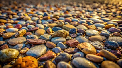 Obraz premium Textured stones on the ground , rough, outdoor, natural, gravel, pebbles, earthy, rugged, rocky, solid, backdrop, surface