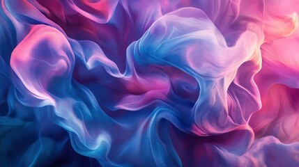 Obraz premium Abstract Swirling Blue and Pink Fabric Background