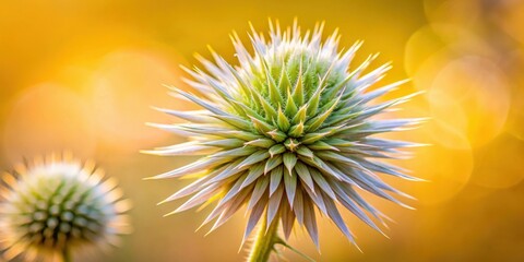 Obraz premium Close-up of a thorn flower with a soft background, thorn, flower, close-up, macro, beauty, nature, delicate, botany, plant, bloom