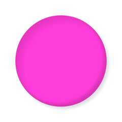 3d purple circle button with transparent background
