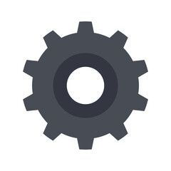 Gear, labor and constructions Flat icon set