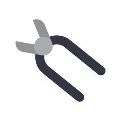 Pliers, labor and constructions Flat icon set