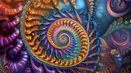Abstract Spiral Artwork