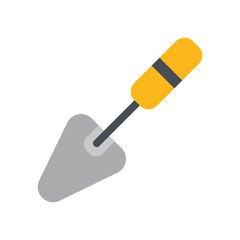 Trowel Construction, labor and constructions Flat icon set