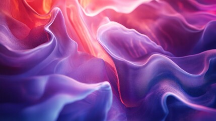 Fototapeta premium Abstract Swirling Purple and Red Fabric Texture