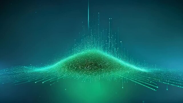 Abstract Technology Background with Digital Data Visualization