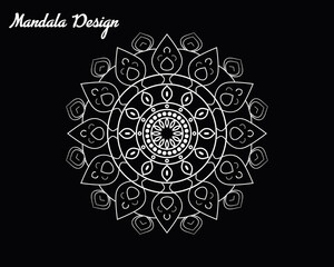 mandala texture flower design
