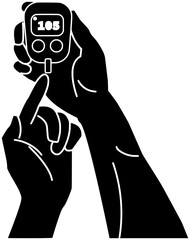 diabetes illustration health silhouette glucometer logo medical icon test outline glucose disease sugar diabetic illness insulin care medicine treatment shape and vector graphic background