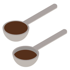 液体の入った計量スプーン