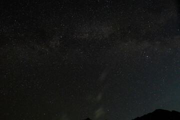 Night photography of the starry sky.