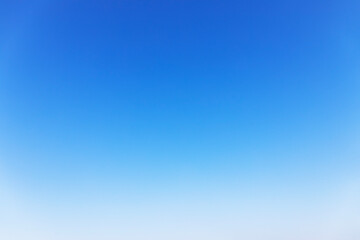 Clear blue sky background and empty space for your design, no cloud horizontal shape.