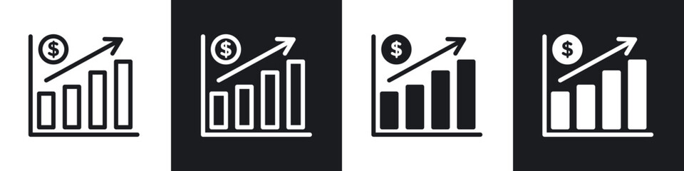 Yield line icon vector illustration set.