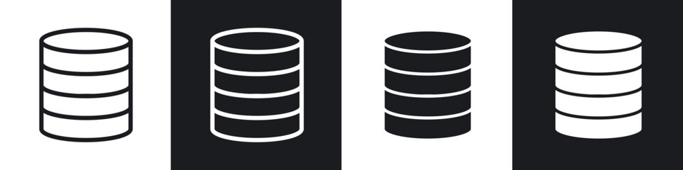 Coins line icon vector illustration set.