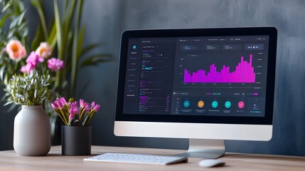 Dynamic Real Time Website Analytics Dashboard with Detailed Data Visualization