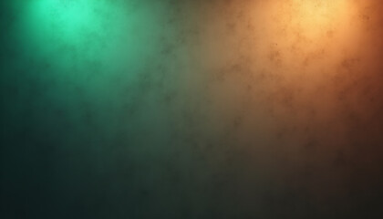 Obraz premium Rusty Metal Wall with Mixed Green and Orange Lighting