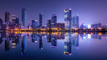 Obraz premium Cityscape Reflection