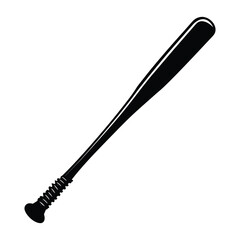 Naklejka premium Baseball Bat silhouette vector
