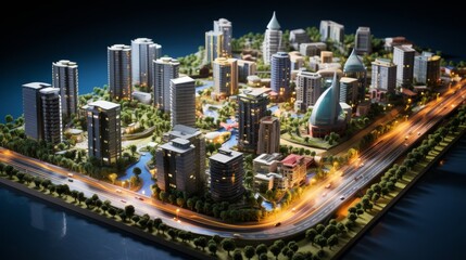 Fototapeta premium World Urban Planning Day, November 8, Generative AI