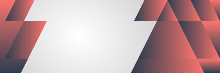 An abstract image with red and white triangular shapes as background..