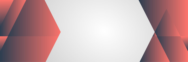 A white space with a red and gray geometric background. triangular shapes.