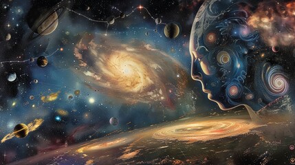 Cosmic Consciousness Majestic Afrofuturist Being