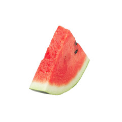Watermelon slice, cutout, full depth of field.
