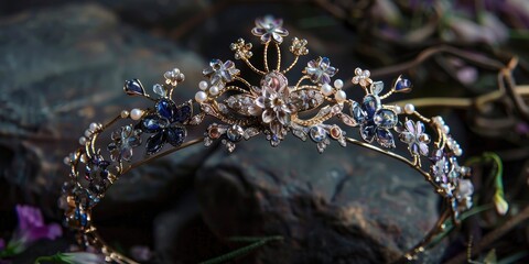 Tiara Representing the Divine Bond Between Two Loving Hearts