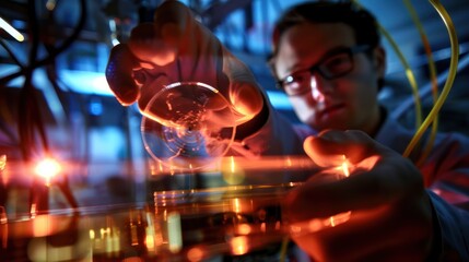Scientist Working in a Laboratory