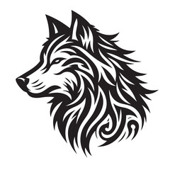 Wolf vector Lone Wolf vector Tribal Wolf vector