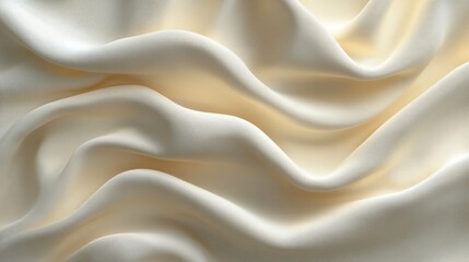 Obraz premium Soft Beige Fabric Drape Texture Background