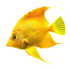 gold fish isolated on white