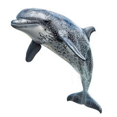 Fototapeta premium dolphin isolated on white background