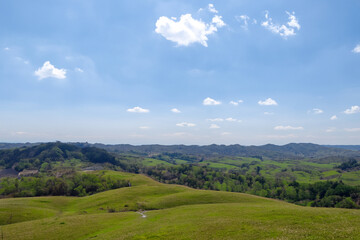 Naklejka premium Hills Landscape Background