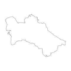 turkimenistan map icon illustration design